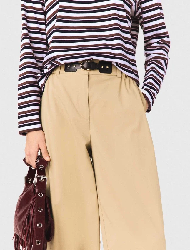 Wide-leg cotton pants Wide-leg cotton pants