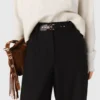 Wide-leg suit trousers