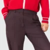 Wide-leg suit trousers