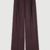 Wide-leg suit trousers