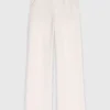 Wide leg tweed-effect trousers