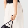 Wide-leg tweed trousers