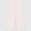 Wide-leg tweed trousers