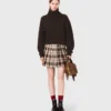 Yak blend roll-neck sweater