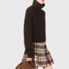Yak blend roll-neck sweater