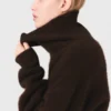 Yak blend roll-neck sweater