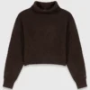 Yak blend roll-neck sweater