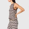 Zigzag crochet top