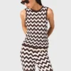 Zigzag crochet top