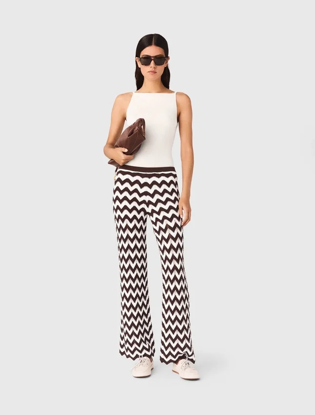 Zigzag crochet trousers Zigzag crochet trousers