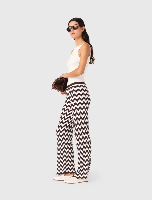 Zigzag crochet trousers Zigzag crochet trousers