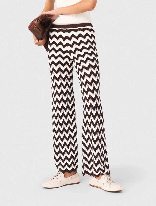 Zigzag crochet trousers Zigzag crochet trousers
