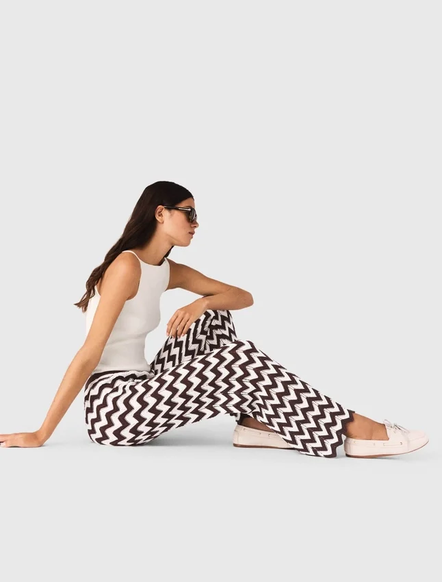 Zigzag crochet trousers Zigzag crochet trousers