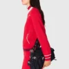 Zipped cardigan with elastic waist