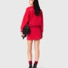 Zipped cardigan with elastic waist