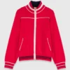 Zipped cardigan with elastic waist