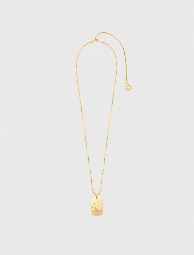Zodiac sign plaque necklace Zodiac sign plaque necklace