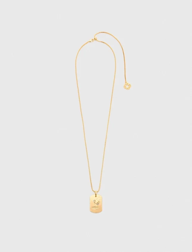Zodiac sign plaque necklace Zodiac sign plaque necklace