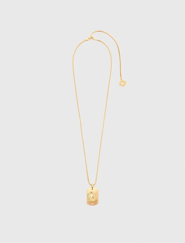 Zodiac sign plaque necklace Zodiac sign plaque necklace