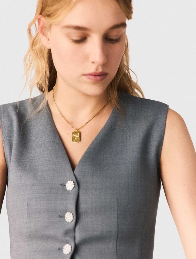 Zodiac sign plaque necklace Zodiac sign plaque necklace