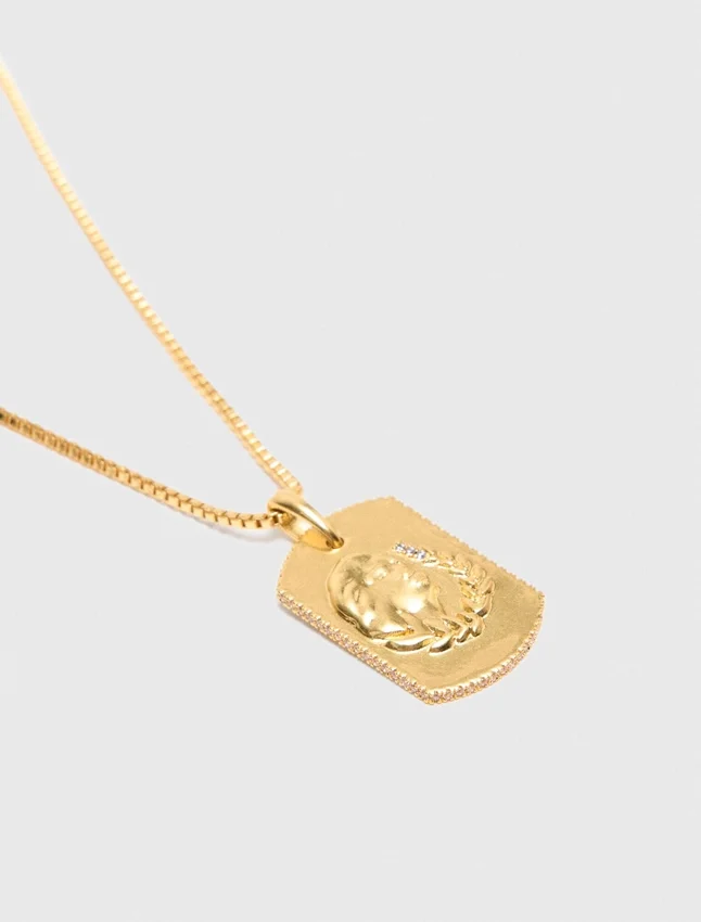 Zodiac sign plaque necklace Zodiac sign plaque necklace