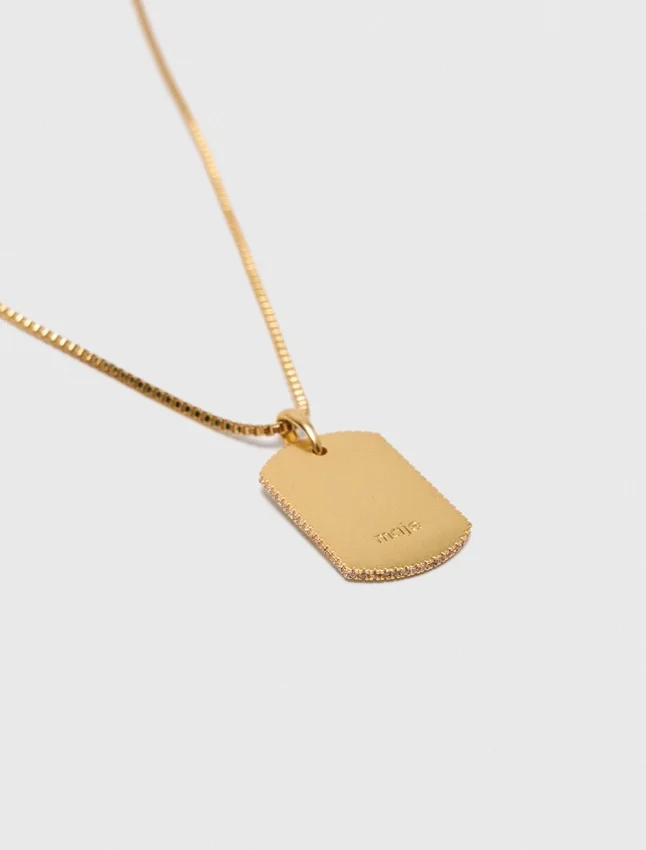 Zodiac sign plaque necklace Zodiac sign plaque necklace