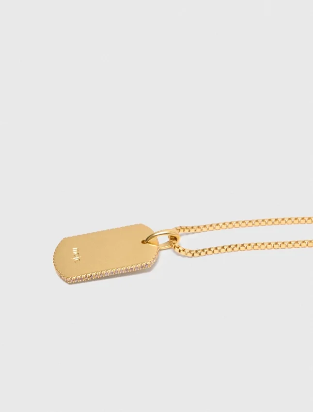 Zodiac sign plaque necklace Zodiac sign plaque necklace