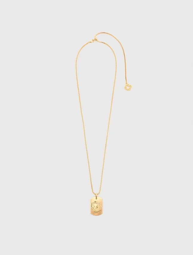 Zodiac sign plaque necklace Zodiac sign plaque necklace